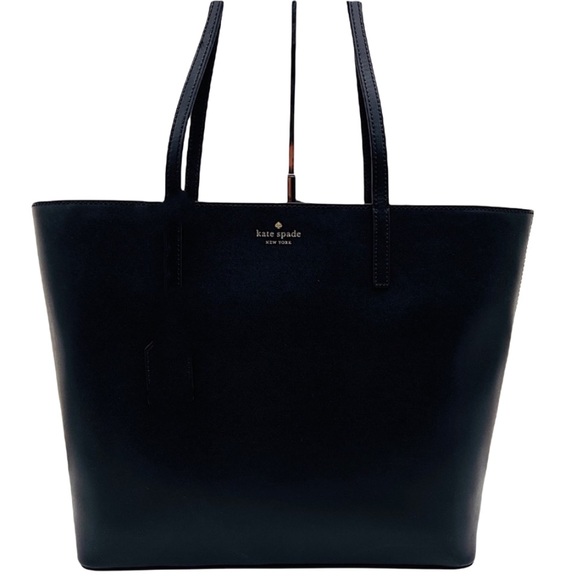 kate spade Handbags - Kate Spade Cara Black Leather Tote Double Handles